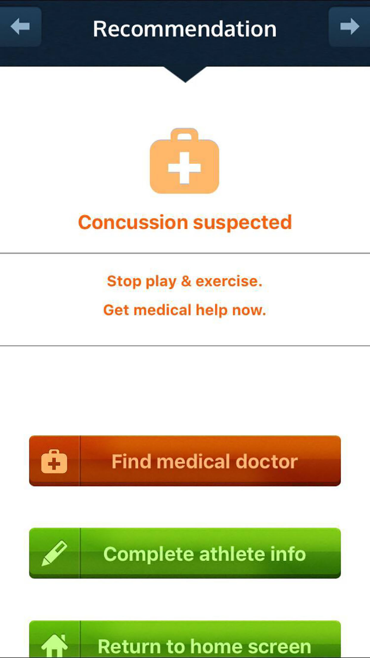 concussion app